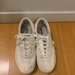 Tretorn White Casual Platform Sneakers